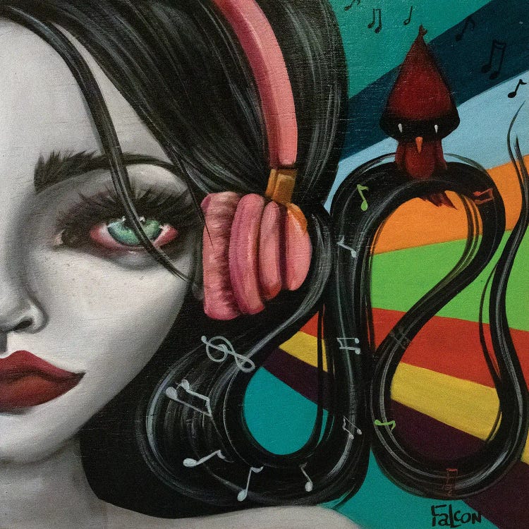 Vibrations by Lizzy Falcon wall art