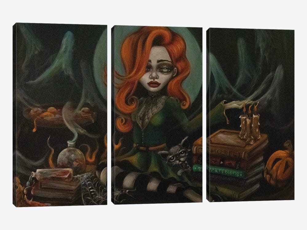A Spooky Evening by Lizzy Falcon 3-piece Art Print
