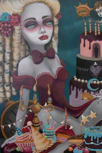 The Golden Ticket by Lizzy Falcon framed canvas print