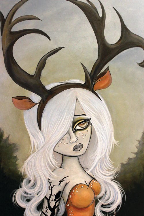 Doe-Eyed Dreamer by Lizzy Falcon wall art