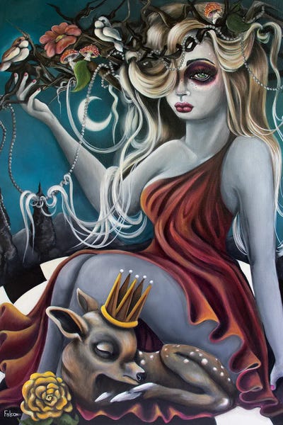 Pop Surrealism & Lowbrow: Heavy Crown by Lizzy Falcon