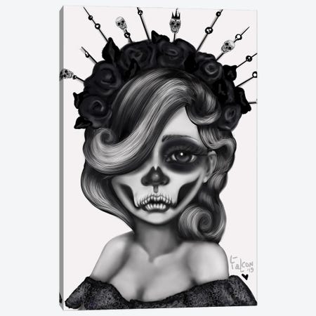 Queen Of The Dead Canvas Print #LZF37} by Lizzy Falcon Canvas Print