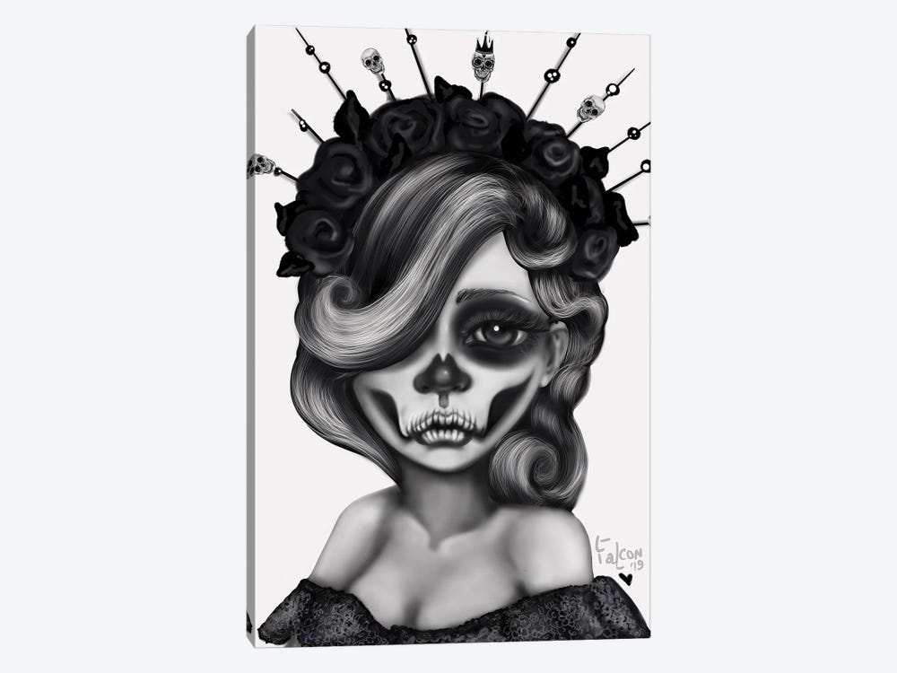 Queen Of The Dead by Lizzy Falcon 1-piece Canvas Art Print