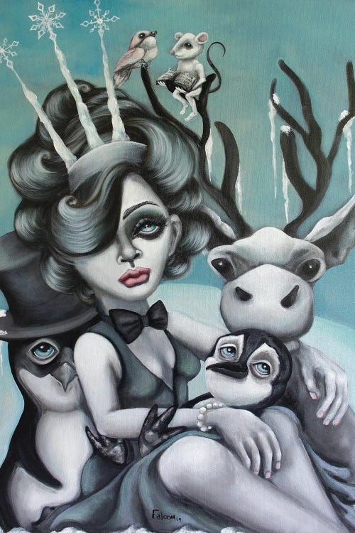 Baby It's Cold Outside by Lizzy Falcon wall art