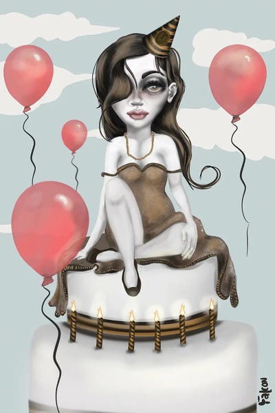 Balloons: Happy Birthday Baby by Lizzy Falcon