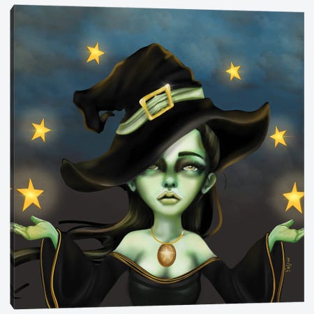 Witchy Woman Canvas Print #LZF84} by Lizzy Falcon Canvas Art