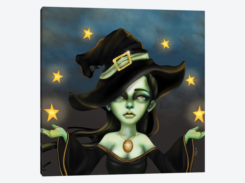 Witchy Woman by Lizzy Falcon 1-piece Canvas Print