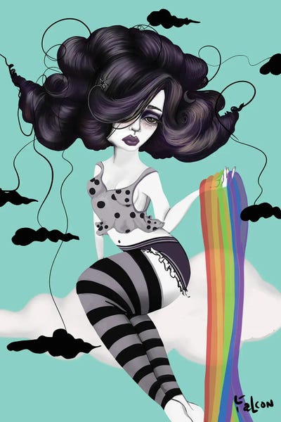 Lowbrow Femme Fatales: Little Dark Cloud by Lizzy Falcon