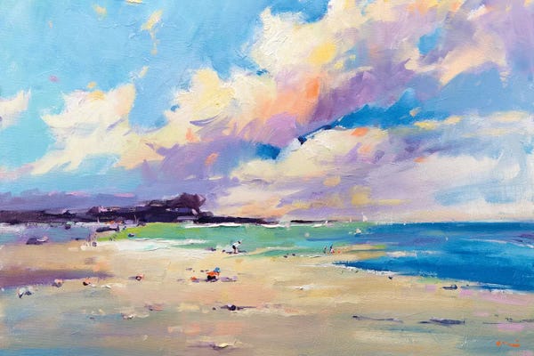 Pastel Impressionism: Private Beach VII by Li Zhou