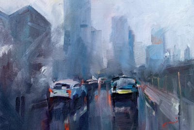 Winter's Day In Melbourne by Li Zhou multi panel art