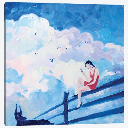 Summer Crush Canvas Print #LZH53} by Li Zhou Canvas Wall Art