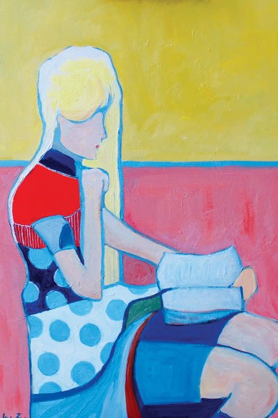 Unexpected Red: The Reader II by Li Zhou