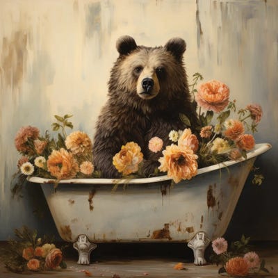 Bathroom Jungle Joy CXIII by Lazar Studio canvas print