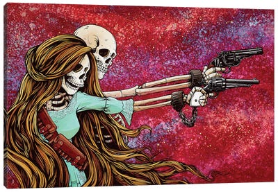 Death Do Us Part Canvas Art Print - Skeleton Art