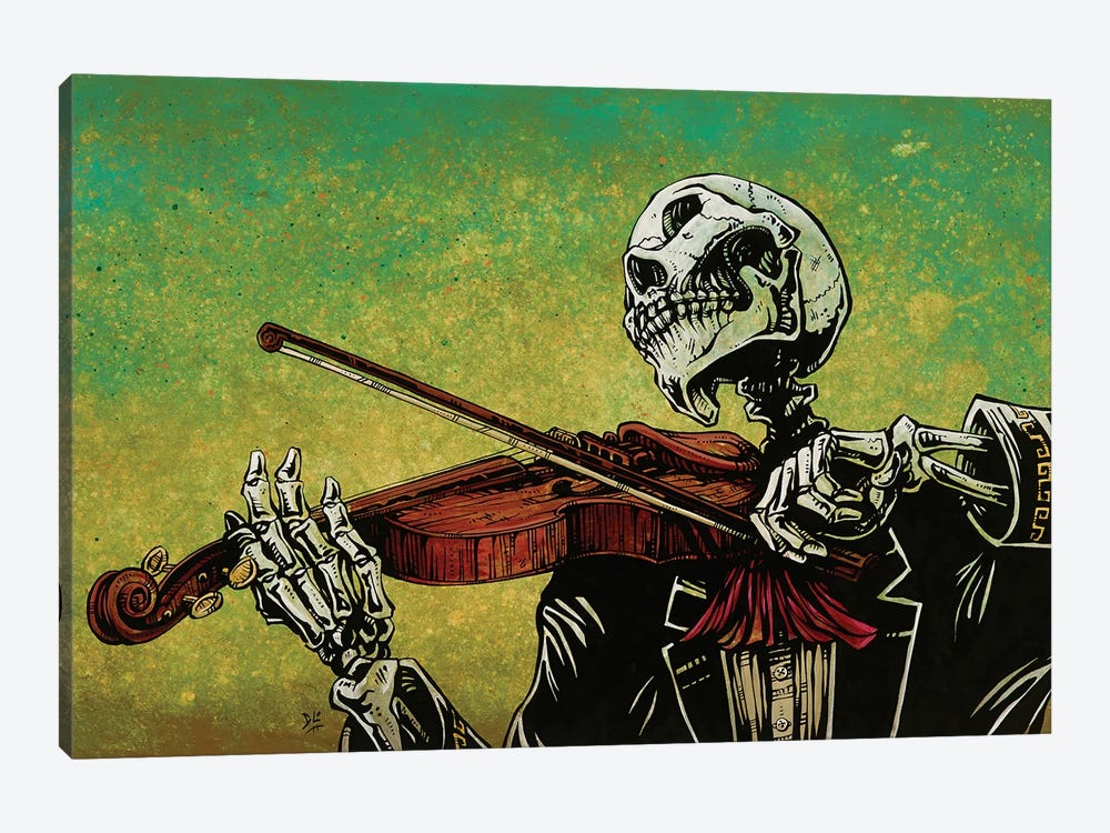El Violinista by David Lozeau 1-piece Canvas Art