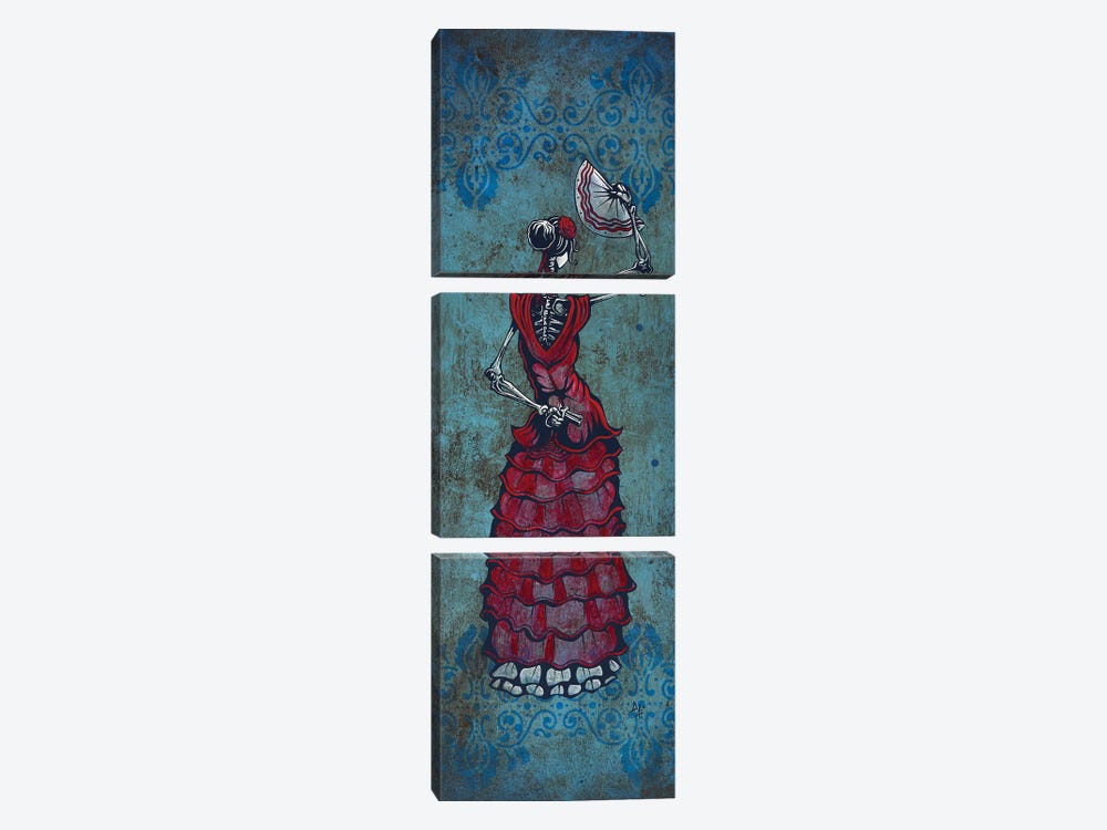 Flamenco Peligroso by David Lozeau 3-piece Canvas Wall Art