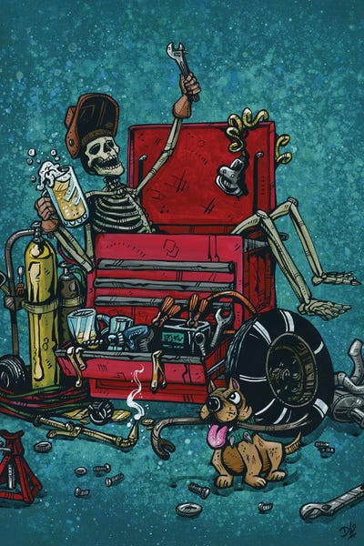 Skeletons: Garage Life by David Lozeau