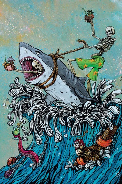 Sharks: Great White Wave by David Lozeau