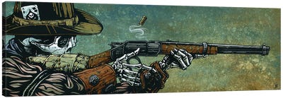 Lever Action Canvas Art Print - Cards & Board Games