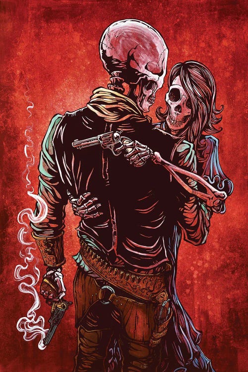 Love, Trust, And A Revolver by David Lozeau wall art