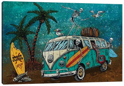 Beachbreak Canvas Art Print - Volkswagen