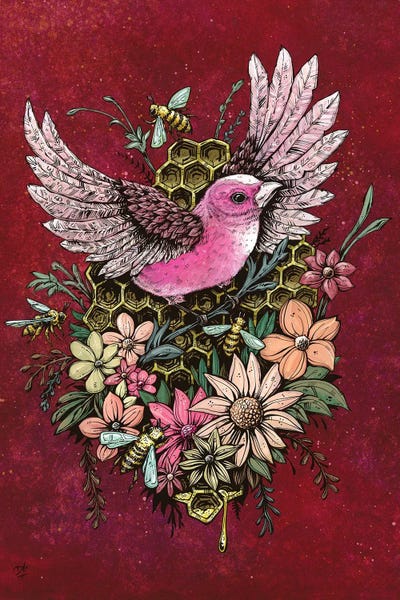 Honeycomb Harmony - Red