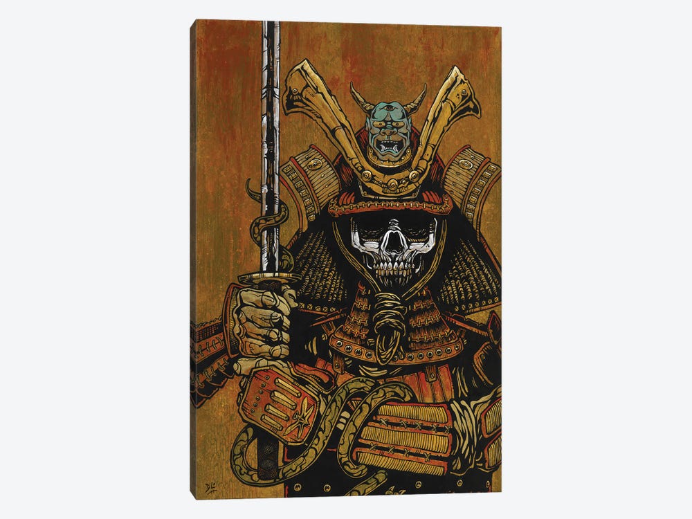 By The Sword Of The Samurai by David Lozeau 1-piece Canvas Print