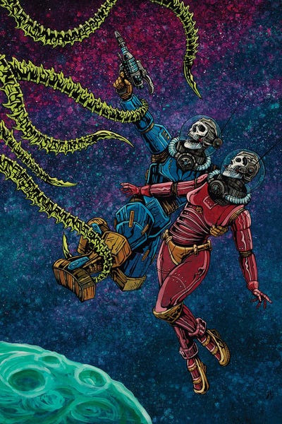 Skeletons: Clash In The Cosmos by David Lozeau