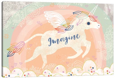 Imagine Unicorn Canvas Art Print