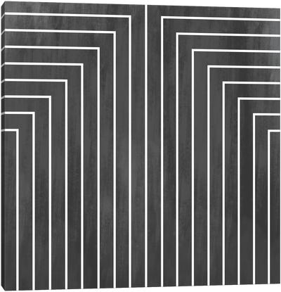 Mid Century Modern Art- Geometric Pattern 90 Canvas Art Print