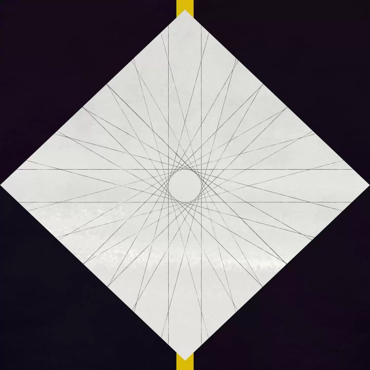 Modern Art-Geometric Pattern Concentric Circle by 5by5collective canvas print