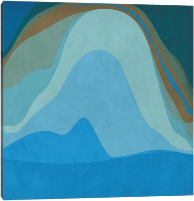 Modern Art- Blue Planet Canvas Art Print - Modern Art Collection