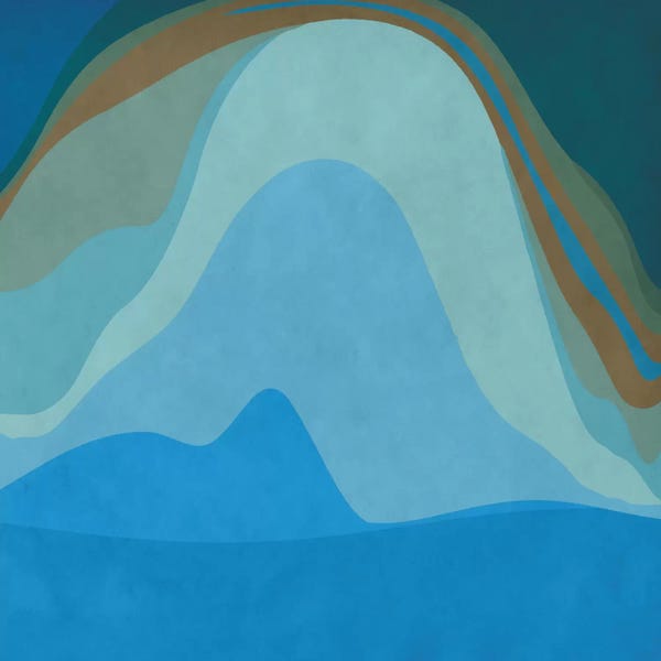 Modern Art Collection: Modern Art- Blue Planet by 5by5collective