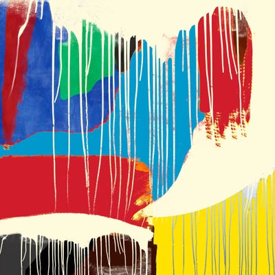 Modern Art- Weeping Colors by 5by5collective canvas print