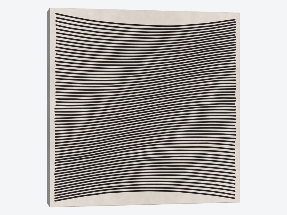 Modern Art- Wavy Lines by 5by5collective 1-piece Art Print