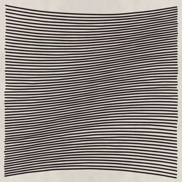 Large Minimalist Art - Canvas Prints: Modern Art- Wavy Lines by 5by5collective