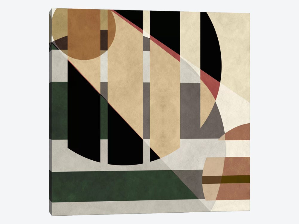 Modern Art- Geometric Shapes 1-piece Canvas Art