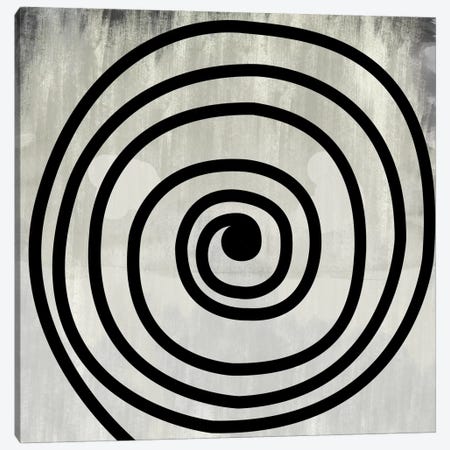 Mid Century Modern Art- Black Swirl Canvas Print #MA129} by 5by5collective Canvas Wall Art