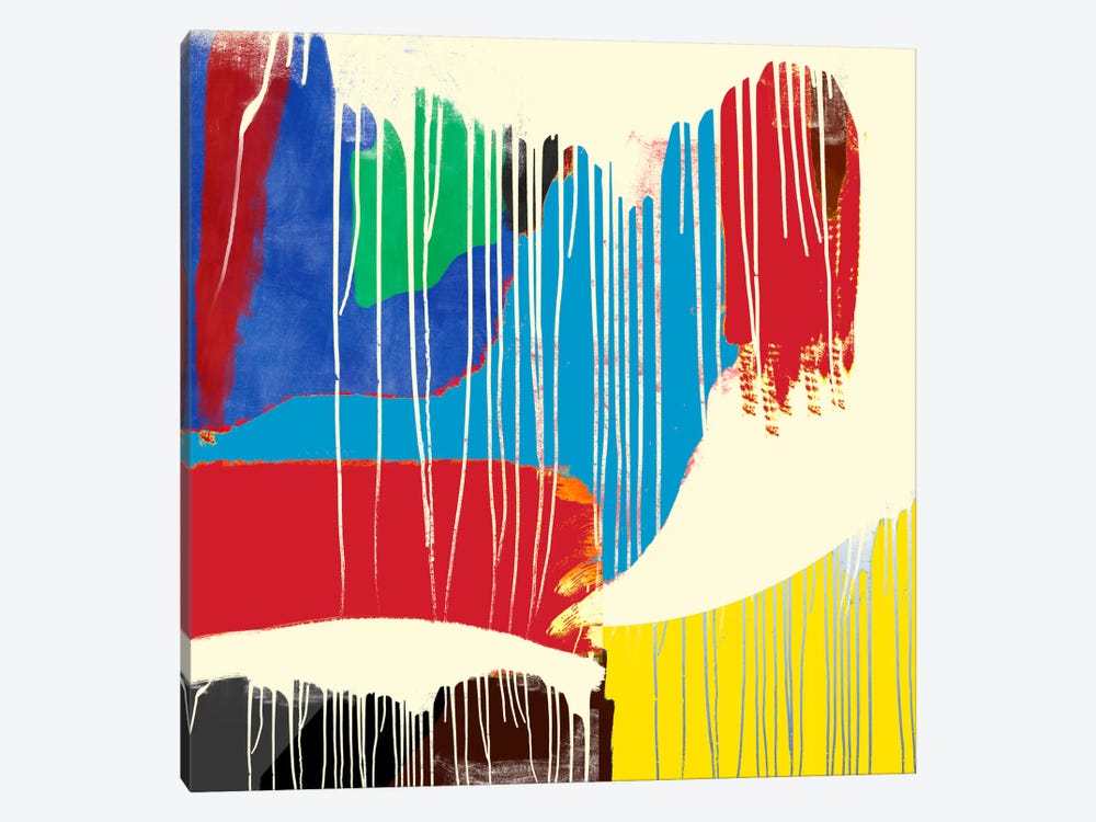 Modern Art- Weeping Colors by 5by5collective 1-piece Canvas Artwork