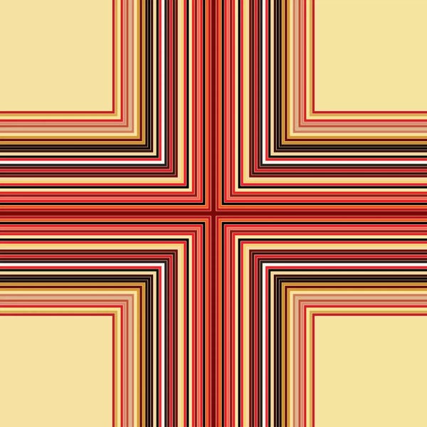 Mid Century Modern Art- Geometric Pattern Cross