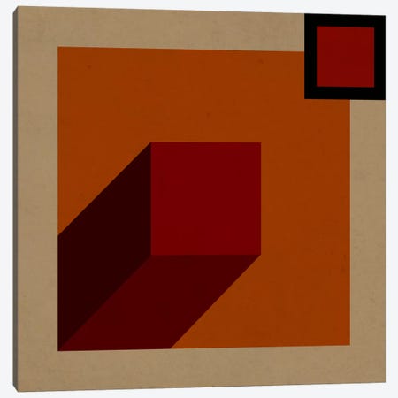 Modern Art- Red Prism Canvas Print #MA149} by 5by5collective Canvas Art