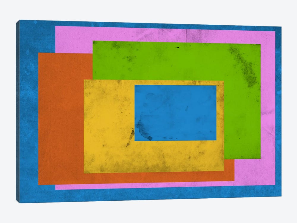 Modern Art - Homage to the Rectangle (After Albers) by 5by5collective 1-piece Canvas Art