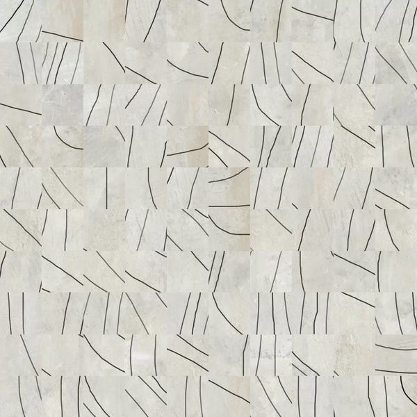 Modern Art Collection: Modern Art- Brushstrokes Cut into 49 Squares by 5by5collective