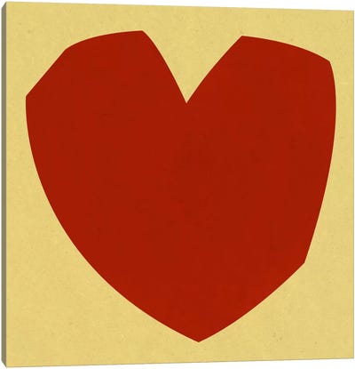 Modern Art- Cut-Out Love Canvas Art Print - Modern Art Collection