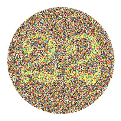 Modern Art- Blind Test 22 by 5by5collective canvas print