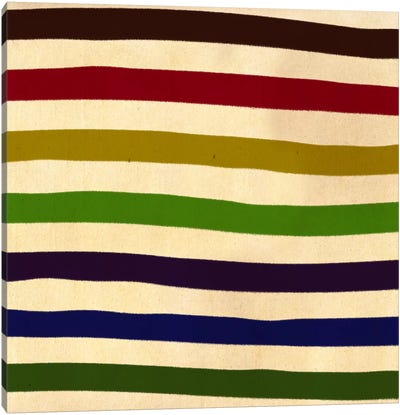 Modern Art- Earn Your Stripes (After Caporel) Canvas Art Print - Linear Abstract Art