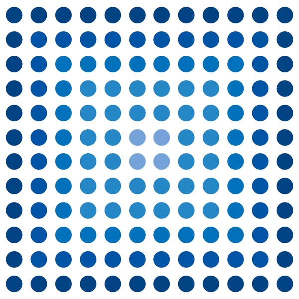 Polka Dot: Modern Art- Faded Navy Dots by 5by5collective
