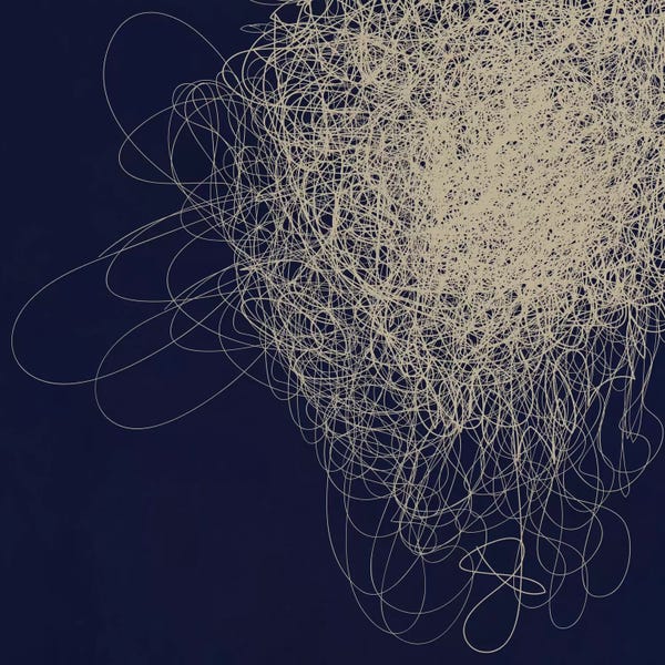 Industrial Office: Modern Art- String Cluster by 5by5collective