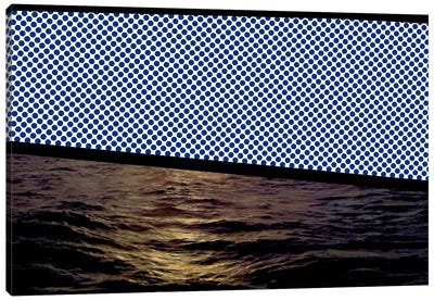 Modern Art - Sunset at Sea Canvas Art Print - Polka Dot Patterns