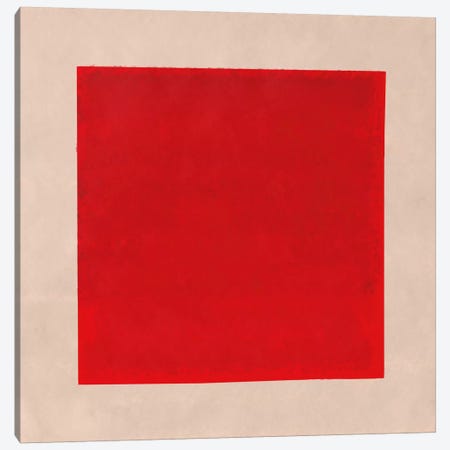 Modern Art- Red Square Complete (After Albers) Canvas Print #MA216} by 5by5collective Canvas Art Print